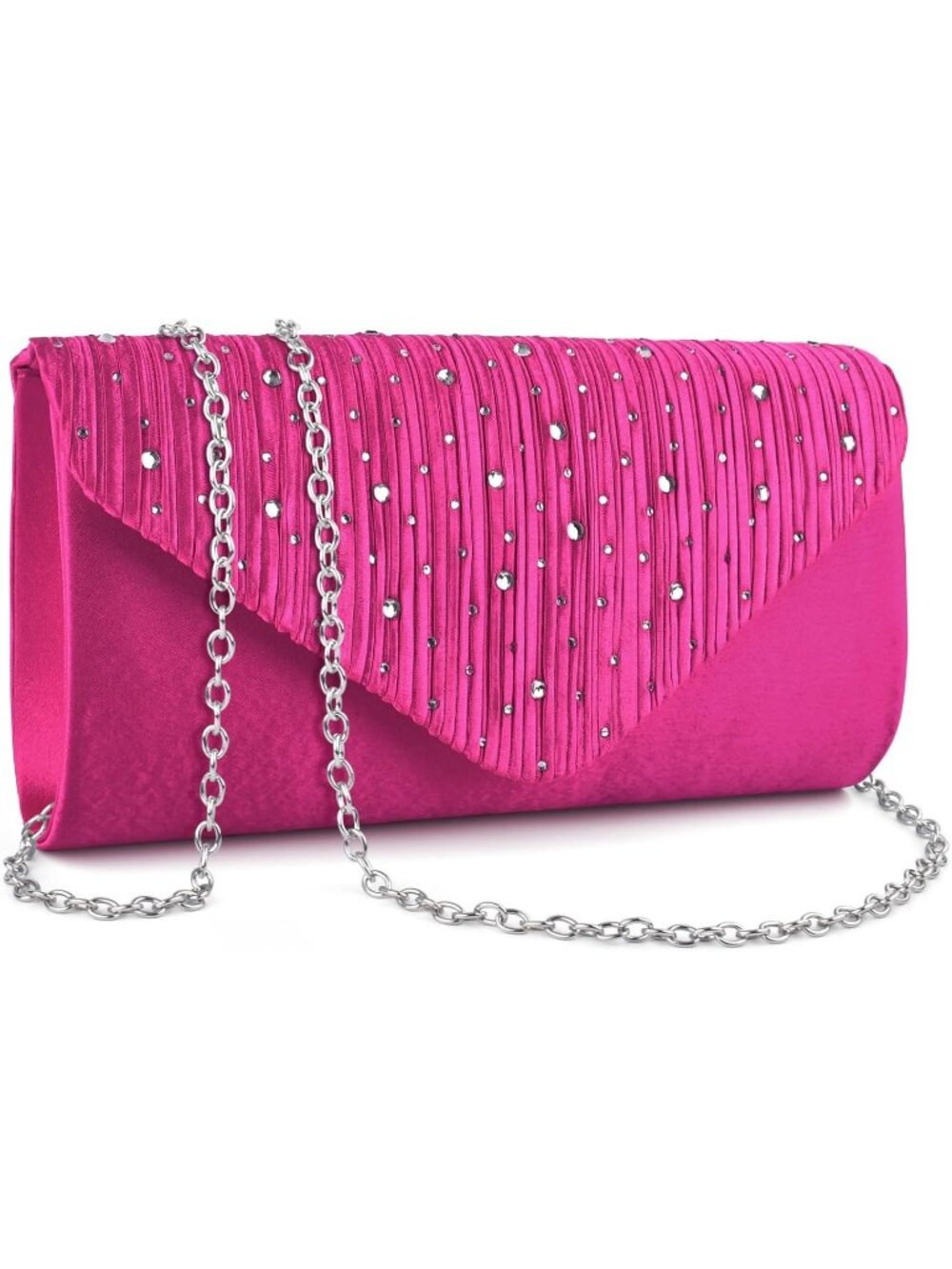 〽️Women's Rose Evening Clutch Purse Envelope Formal Crossbody Shoulder Bag